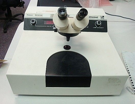 ATOMEL CORPORATION PINHOLE DETECTOR, SWIFT STEREO 80 MICROSCOPE