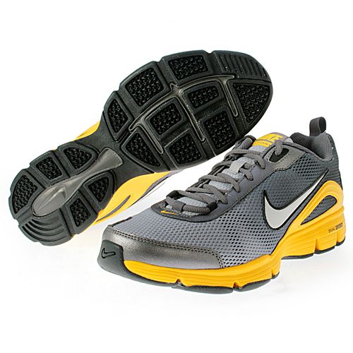 NIKE DUAL FUSION TR MENS GREY BLACK YELLOW RUNNING NEW  