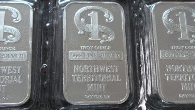   999 Pure Northwest Territorial Silver Bar. Brilliant. Beautiful. USA