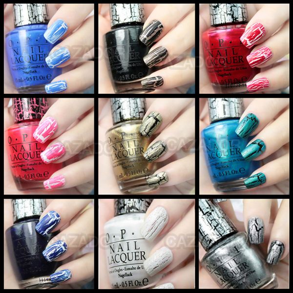 Color Shatter Pattern Crackle Crack Nail Art Polish Varnish  