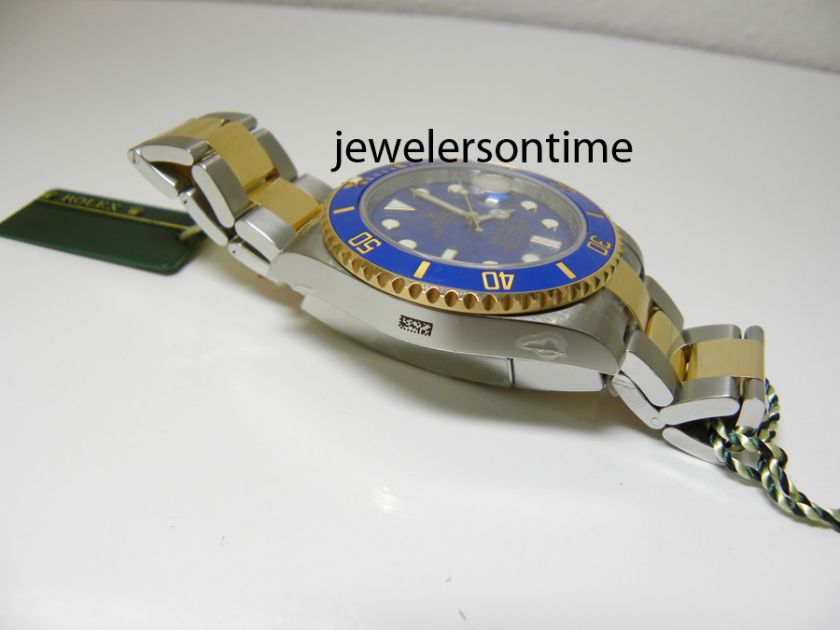 Unworn 2011 Rolex SS/18K Blue Ceramic Submariner 116613  