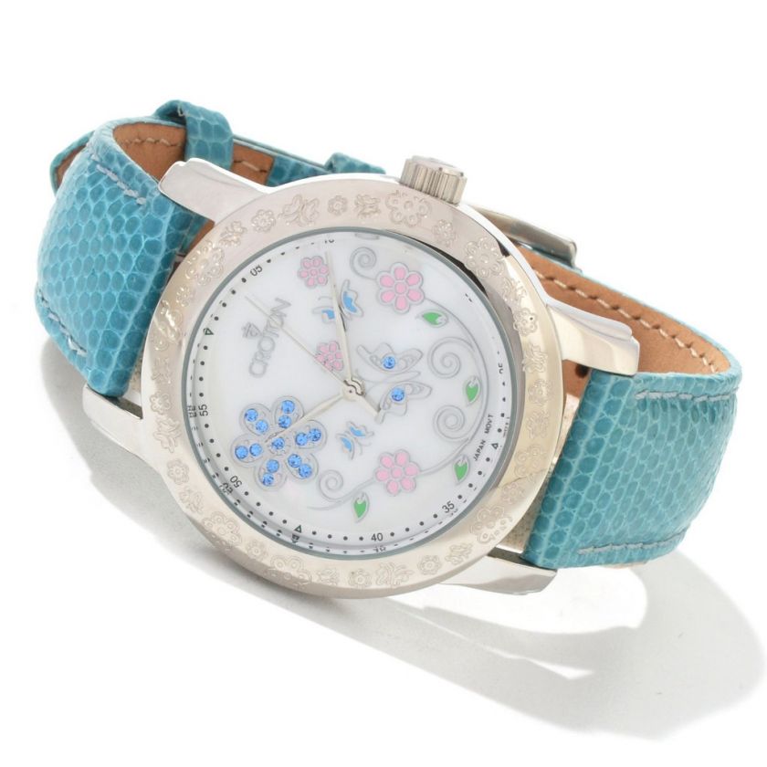 Croton Womens Tropics Crystal Accent Quartz Watch  