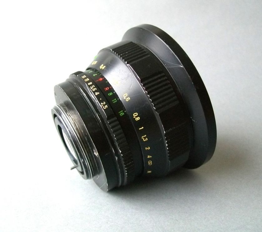 Rare wide angle Russian lens MC MIR  47M 1 2,5 ; f= 20mm for all 