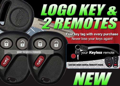 CHEVY REMOTE KEY KEYLESS ENTRY FOB TRANSMITTER PAIR  