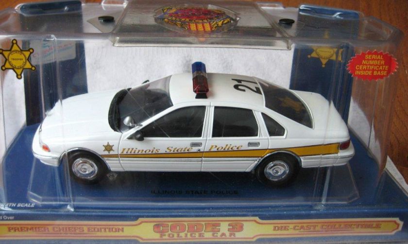 Illinois State Police Trooper Chevrolet CODE 3 NEW IN BOX  
