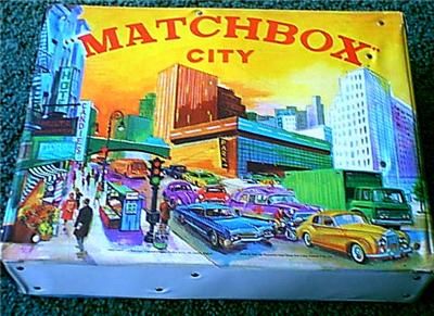   1967 ~MATCHBOX CITY CASE~3D Fold Out Playset Car Case NICE  