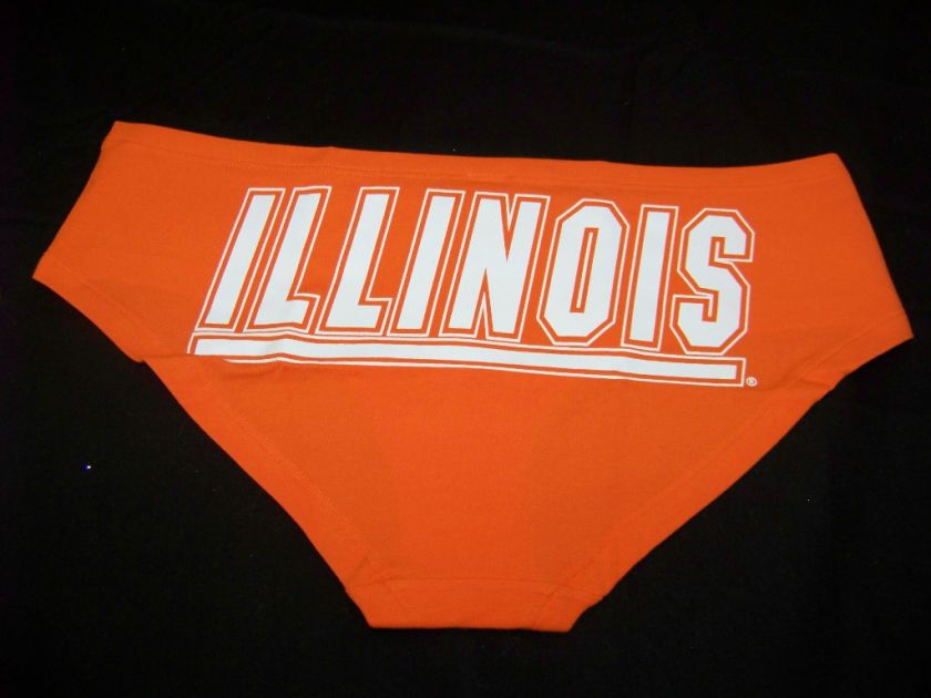 Victorias Secret PINK Illinois Illini Hipsters NWT Large  