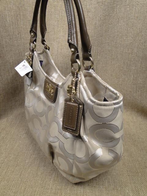 COACH Madison Op Art Lurex Abigail Shoulder Bag 18639 NWT  