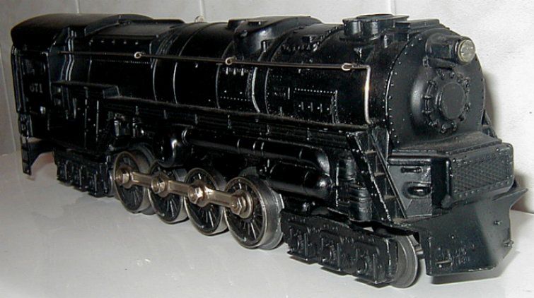 Early VTG Lionel 671 Turbine Steam Locomotive W/ 2466WX Tender 