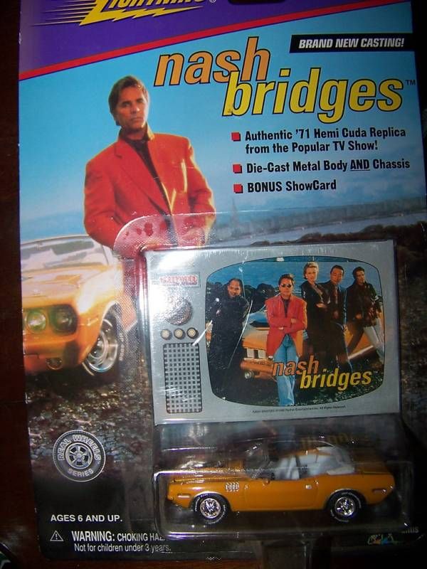 1971 HEMI CUDA NASH BRIDGES JOHNNY LIGHTNING 1/64 EE  