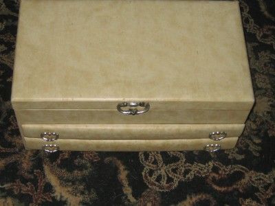 Vintage 50s Ladys Buxton Marbeled Jewelry Case  