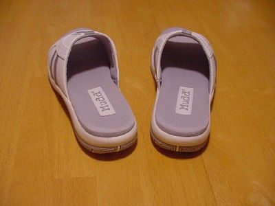 Girls new in the box, White/Grey Slide Sandal from Mudd.