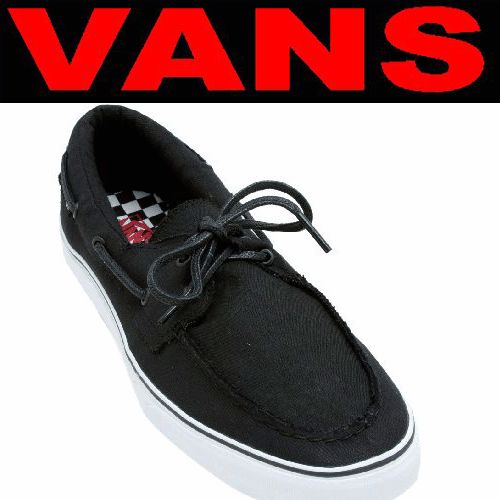 VANS SHOES zapato Del Barco BLACK ALL SIZE US(10.5~13)  