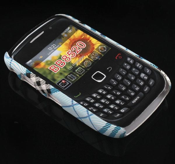   Cover Skin Plaid Protector For BLACKBERRY CURVE 8520 8530 New  