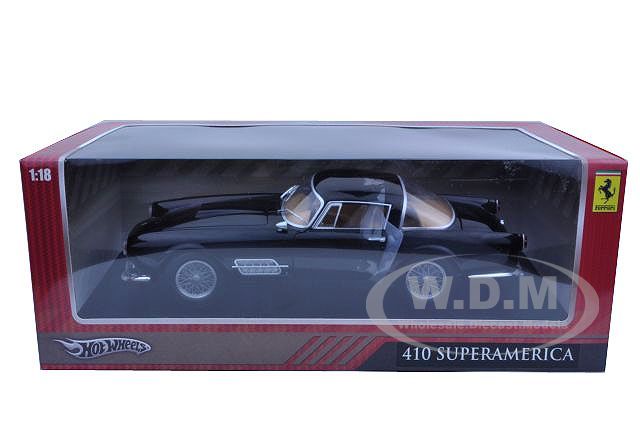   of Ferrari 410 Superamerica Black die cast model car by Hotwheels