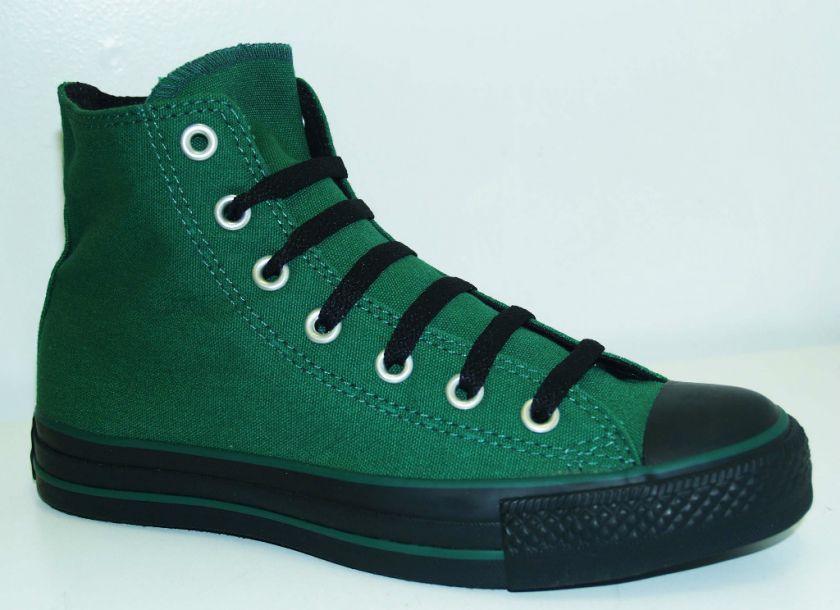 Converse Chuck Taylor Goth Green/Black Hi Top Sz 4 9  