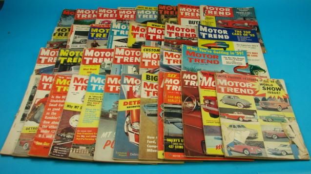 1950s Motor Trend Magazine 1951 1952 1954 1955 Hot Rod  