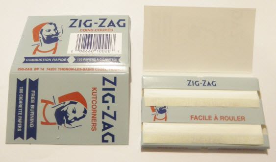 ZIG ZAG BLUE KUTCORNERS FREE BURNING ROLLING PAPERS  