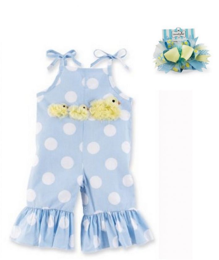 Mud Pie Cottontail Easter Chick Spring Flarey Longall 176002 Baby Blue 