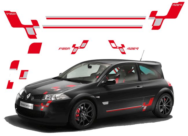 FULL DECAL STICKER KIT FOR RENAULT MEGANE R26R  