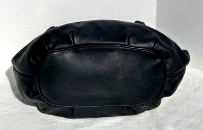 498 MICHAEL KORS BRAIDED GROMMET LARGE SHOULDER BAG BLACK LEATHER 