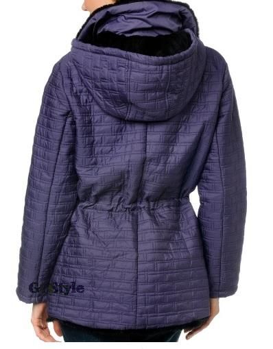 SPORTO WINTER QUILTED JACKET FAUX FUR REMOVABLE HOOD XL  