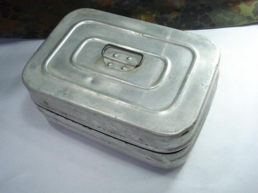 WWII 1943 ORIGINAL GERMAN MESS KIT ALUMINUM FOOD BOX  