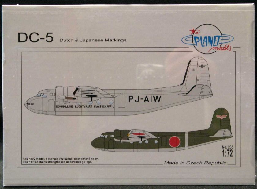 72 Planet Models DOUGLAS DC 5 Transport  