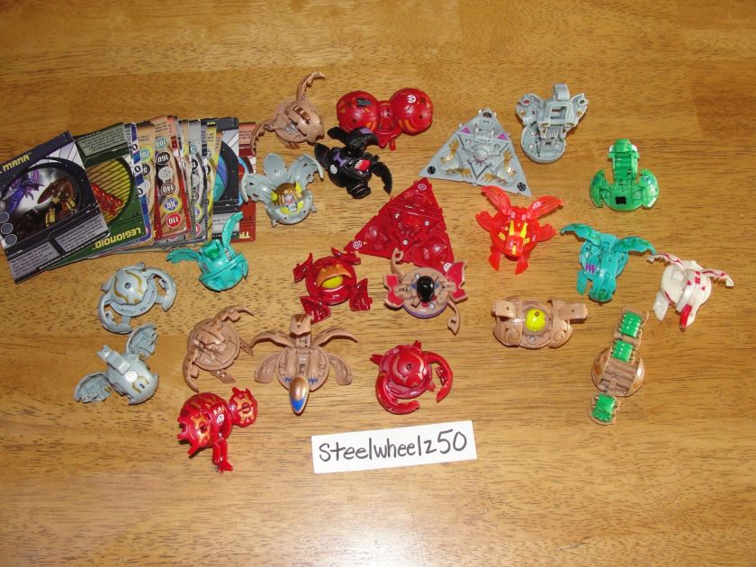 Huge Lot Of Bakugan Battle Brawlers w/ 20 Balls 2 Traps 15 Cards 10 