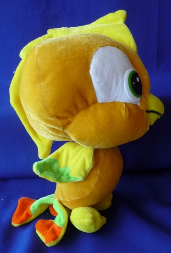 Plush Stuffed Animal Orange Bird Parrot Ideal Toys EUC  