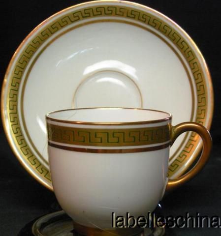 Pouyat Limoges The Athena Demitasse Teacup and Saucer  