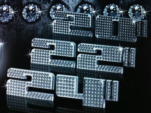 20222426 DIAMOND CHROME EMBLEMS ALL SIZES NEW ICED  