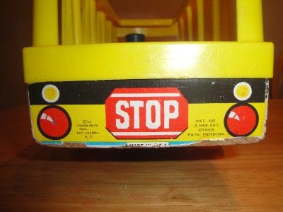 FISHER PRICE VINTAGE SCHOOL BUS 1965 TOY LITTLE PEOPLE  