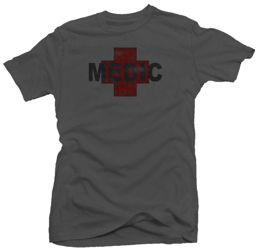 Medic Combat Paramedic Army Military New EMT T shirt  