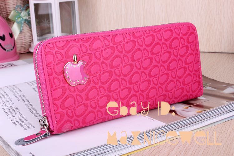 NEW Quality Gril Womens Bracelet Zipper Long PU Wallet Clutch Purse 