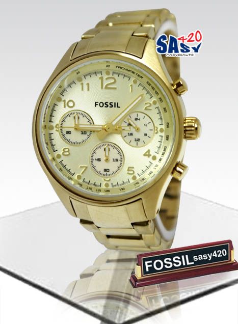   ch2791 Gold Tone Chronograph Flight Plated Stainless Steel Women Watch