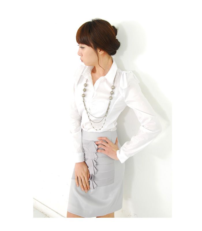 A206092 / Chic Shirt Blouse, Career Woman, Korea, Ladies, Korea 