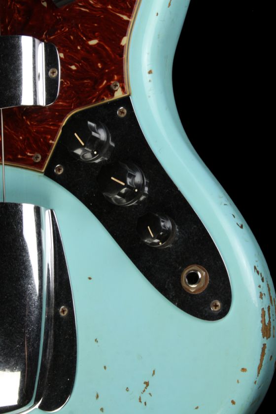  Shop 64 Jazz Bass Heavy Relic Electric Guitar Daphne Blue  