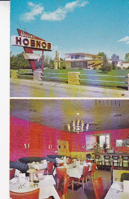 Higgins Hobnob Kenosha Racine WI photo ad 1964 postcard  