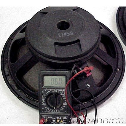 JBL E145 8 150 4H Everest Underhung 15 Woofer Subwoofer one of the 