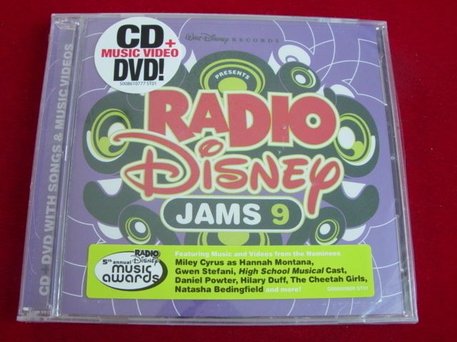 RADIO DISNEY   JAMS 9   2007 CD + DVD NEW  