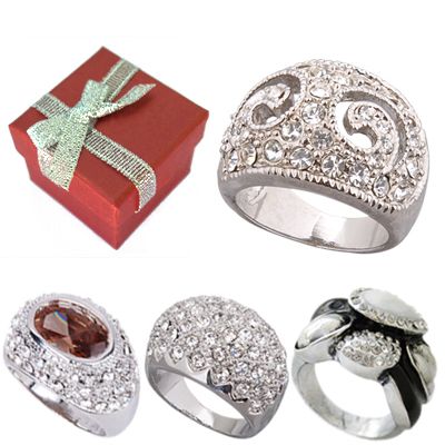 Variety of Fashion Cocktail Ring in Size 6 7 8 9 10  