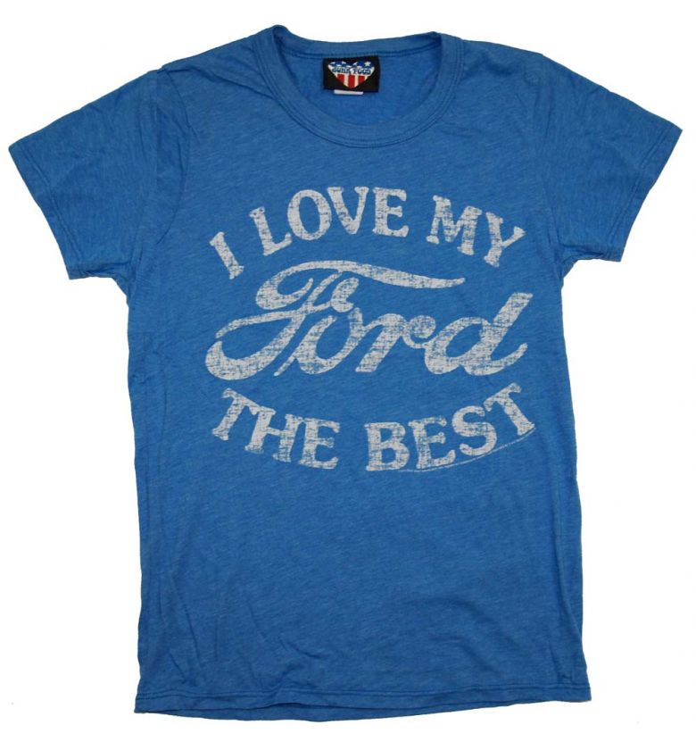 Ford Cars I Love My Ford The Best Junk Food Soft Juniors Babydoll T 