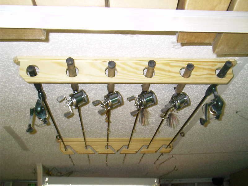 Offshore ceiling 6 rod rack pole holder display  