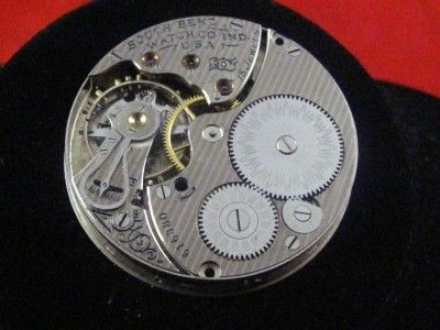 VINTAGE 16S SOUTH BEND POCKETWATCH MOVEMENT GRADE 207  