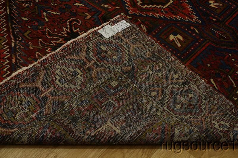 EXCELLENT GEOMETRIC 7X11 HERIZ PERSIAN ORIENTAL AREA RUG WOOL CARPET 