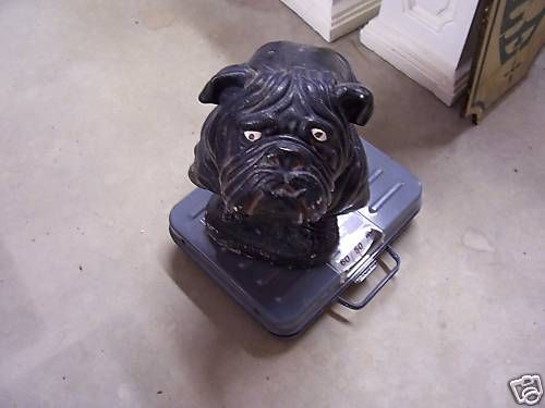 CONCRETE BULLDOG 14 HIGH 24 LONG YARD ORNAMENT  