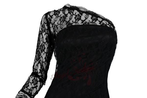 One Shoulder Lace Clubwear Min Dresses S M L XL Black  
