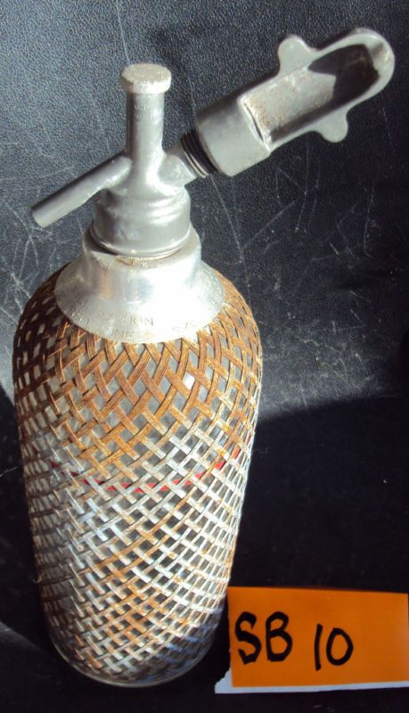 VINTAGE COLLECTIBLE SELTZER BOTTLE MADE IN ENGLAND  