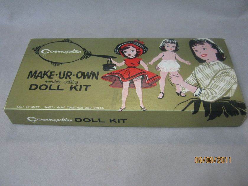   Cosmopolitan MAKE UR OWN Complete Walking Doll Kit MIB Sealed  